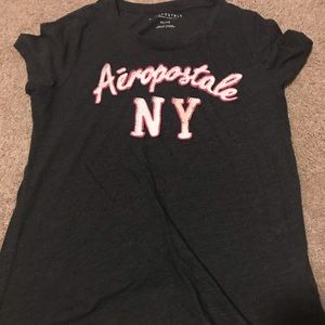 grey aeropostale shirt graphic tee
